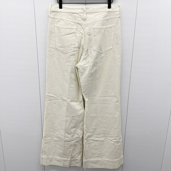J.Crew Wide-Leg Corduroy Trouser in Ivory Size 29 NEW - Picture 9 of 9